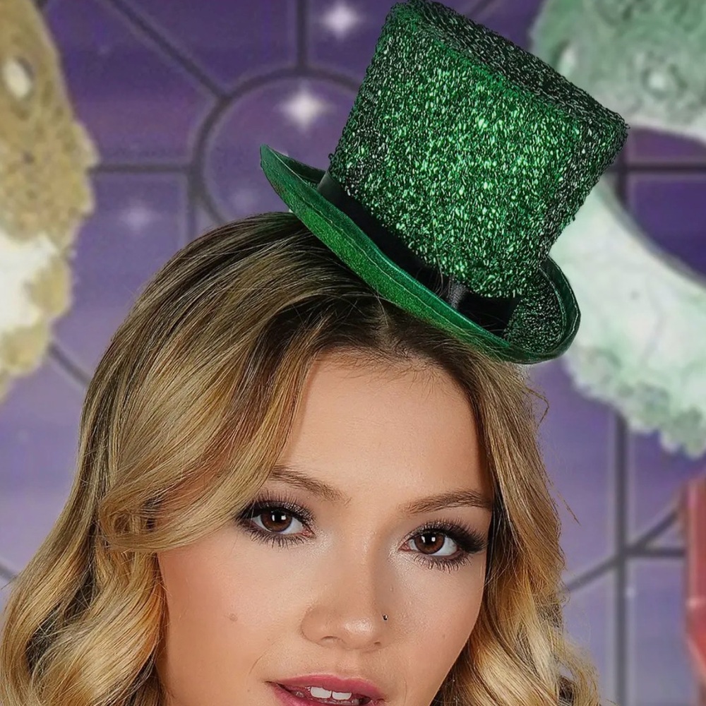 Nu Shuz Costumes Unisex Sparkle Mini Top Hat